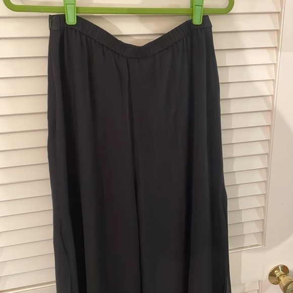 ST. JOHN Silk Side Slit Layered Dressy Pants - Picture 6 of 8